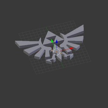 triforce zelda simple juego trifoce 3d print model - Mito3D