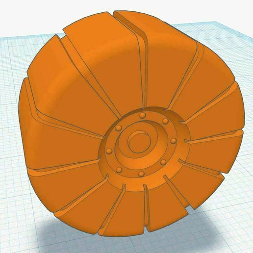 trike wheel 3D print model - Mito3D
