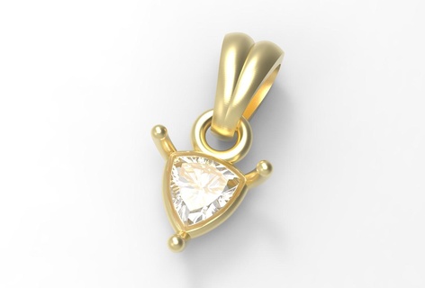 trillion pendant 5mm jewelry necklace pairable human lovers ornaments symbol love valentine gift masculine feminine juhannproduct trilion gem 3d print model - Mito3D