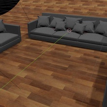 trilpe sofá texturas travesseiros render impressão 3d 3d print model - Mito3D