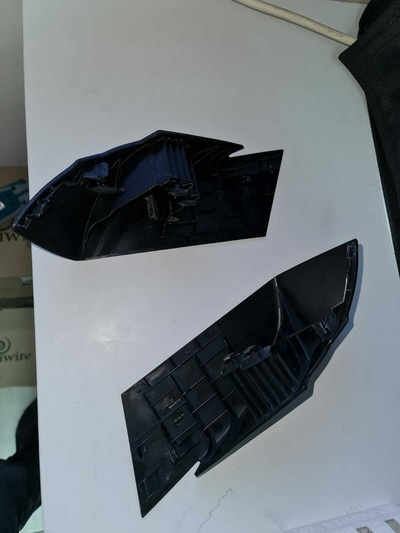 trim plate seat belt guide granite grey a6c5 4k5868529 3d print model - Mito3D