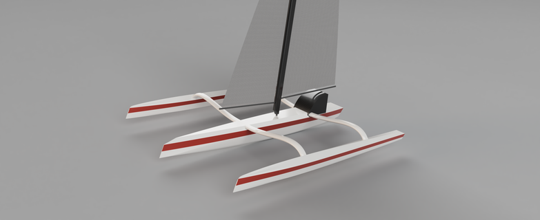 trimaran mod70 rc model 98cm Game boat sailboat cnc printer veil 3d print model - Mito3D