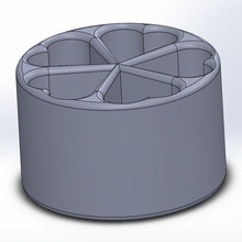 gingillo piatto cuore domestico 3d print model - Mito3D
