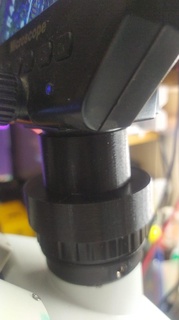 trinokular Digital Mikroskop Adapter 3d print model - Mito3D