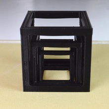 triple cube bridge test various 3d print model - Mito3D