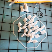 triple hook protector 3d print model - Mito3D