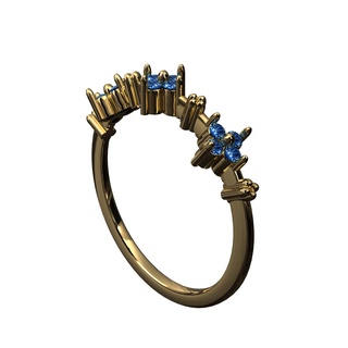 verdreifachen Rosette Ring Schmuck Ringe Männer Frauen Engagement wunderschönen Linda exotisch Gold Silber stl Design 3d print model - Mito3D