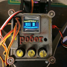 triplo servo testador arduino caso bainha oled eletrônicos 3d print model - Mito3D