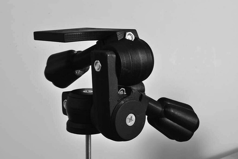 tripod head v2 Gadget 3d camera dslr openscad photography reprap vdslr video gadget 3d print model - Mito3D