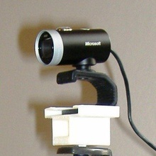 tripod holder ms lifecam various webcam mount camera 3d print model - Mito3D
