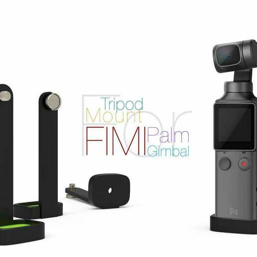 treppiedi montare fimi palma gimbal gadget 3D print model - Mito3D