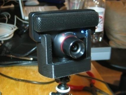 trípode montar ps3 ojo cámara web 3d makerbot openscad escáner vídeo artilugio 3d print model - Mito3D