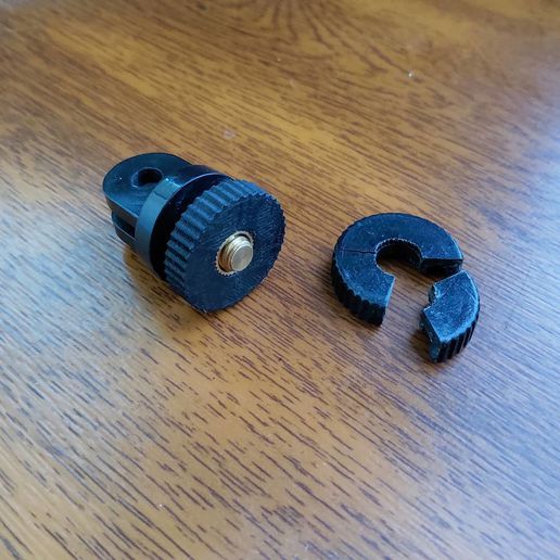 tripod nut action camera 3D print model - Mito3D