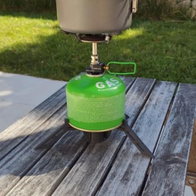 trépied supportant une cuisinière à gaz divers le poêle trek bivouac de soutien stand camping 3d print model - Mito3D