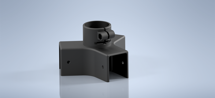 tripod support speaker stand piece 3d print model - Mito3D