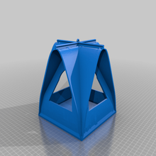 tripple a-frame bird house - extendet storage v2 home containers 3d print model - Mito3D