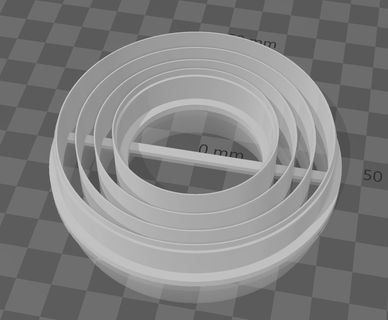 tripple circle claycutter 3d print model - Mito3D