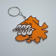 trippy fish keychain - 3d print model - Mito3D