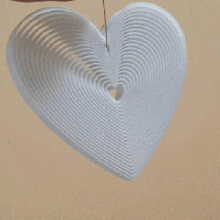 trippy coração deco ferramenta A impressão 3d chave de titular coroa flores janela trava valentine árvore elástico ilusões ilusão travar porta a decoração o dia 3d print model - Mito3D