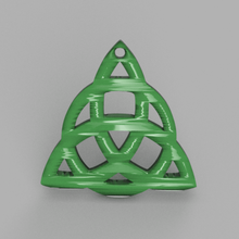 triquetra jewelry earring earrings pendant pendants triangle celtic knot work meditation idealab 3d print model - Mito3D