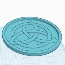 triquetra coaster ev celtic sembol 3d print model - Mito3D