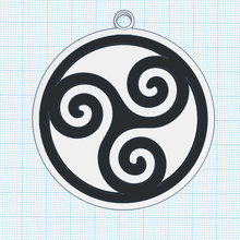 triquetra símbolo piedosos trindade triskelion céltico eternidade chaveiro espiritual parede arte decoração energia etiqueta geladeira magnético pingente 3d print model - Mito3D
