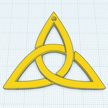 triquetra t5 pendentif bijou celtique symbole symbolisme Breton Bretagne 3d print model - Mito3D