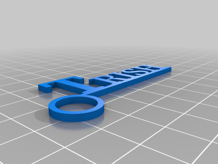 Trish özelleştirilmiş anahtarlık 3d print model - Mito3D