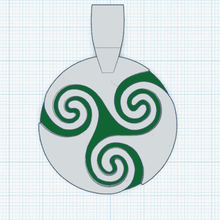 triskel gioielleria 5 gioiello pendente orecchino Triskell celtico simbolo simbolismo 3d print model - Mito3D