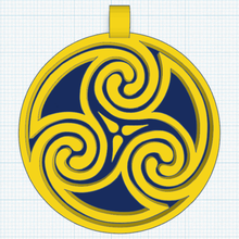 Triskel takı mücevher kolye küpe Kelt sembol sembolizm 3d print model - Mito3D