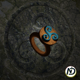 trisquel ring celtic design fashion jewel original goddess gods 3d print model - Mito3D