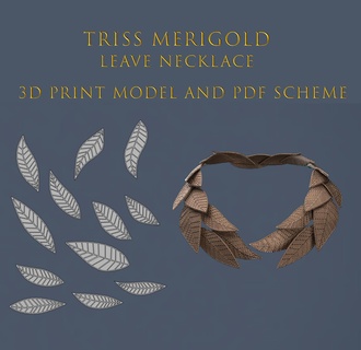 Triss Merigold Alternative Cosplay verlassen Halskette 3d Modell 3d print model - Mito3D