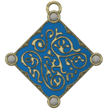 triss pendentif witcher jeu tion jolie kylon belle de la décoration medalion 3d print model - Mito3D