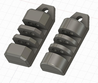 tritium keychains duo keychain jewelry keys 3d print model - Mito3D