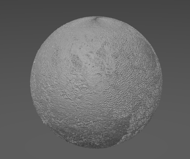 triton astronomy scale model topography 3d globe 3d print model - Mito3D