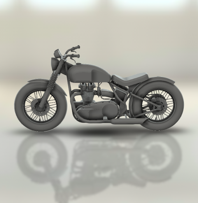 triomphe bonneville 2017 moto bicyclette moteur vélo two wheeled véhicule motard sport turbo roadster hachoir 3d print model - Mito3D