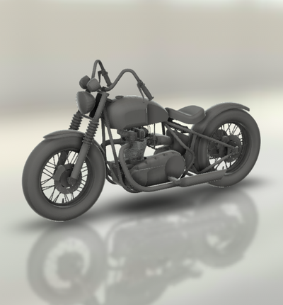 zafer bonneville bobber 2017 moto motosiklet bisiklet motor two wheeled araç bisikletçi spor turbo roadster helikopter 3d print model - Mito3D