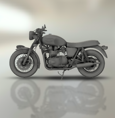 triumph bonneville stout 3d print model - Mito3D