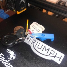 triumph key ring gadget moto 3d print model - Mito3D