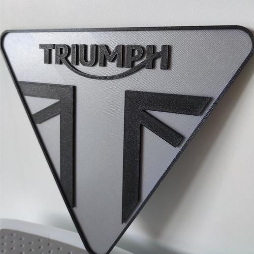 logo triumph art le triomphe de moto l'affiche signe la décoration vélo 3D print model - Mito3D