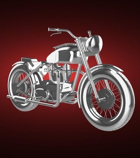 triomphe Thunderbird 1950 650cc moto bicyclette moteur vélo two wheeled véhicule motard sport vitesse turbo roadster hachoir 3d print model - Mito3D