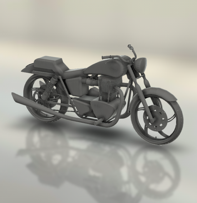 triomphe thunderbird tempête moto bicyclette moteur vélo two wheeled véhicule motard sport turbo roadster hachoir 3d print model - Mito3D