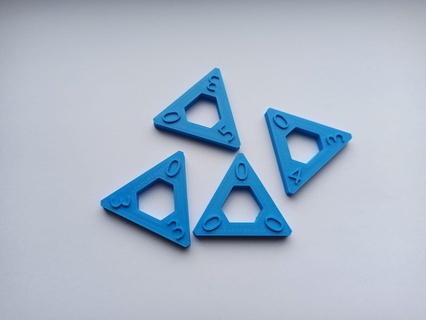 triumphed triomino triomino domino domino triangular triangle tri-omino 3- nominated trimin tridomino game table board files board game toy library numbers parlor games entertainment  3d print model - Mito3D