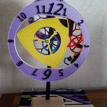 trocho clock art 3d print model - Mito3D