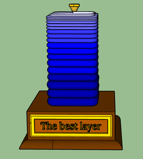 trofeo per il miglior layer 3d print model - Mito3D