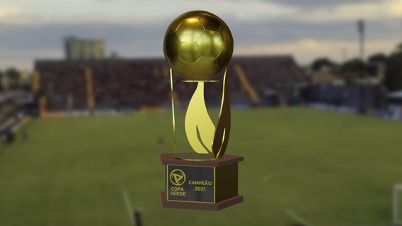 trofeu Copa verde Brezilya remo paysandu Goias Futebol 3d print model - Mito3D