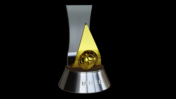 trofeu risa Brasil trofeo premios futebol fútbol brasileño 3d print model - Mito3D