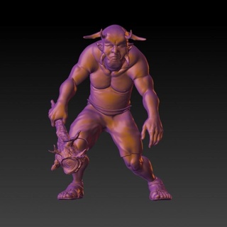 troll rpg monstre marteau guerre dnd 40k 3d print model - Mito3D