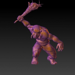 troll rpg monstre marteau guerre dnd 40k 3d print model - Mito3D