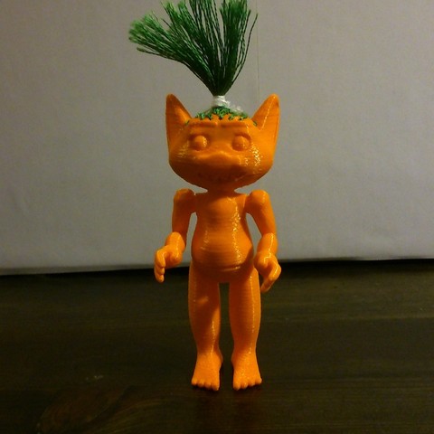 troll andare fino cucire gioco giocattolo bambino bambini burattino bambola figurina carattere la cucitura pazienza imparare odio parrucchiere 3D print model - Mito3D